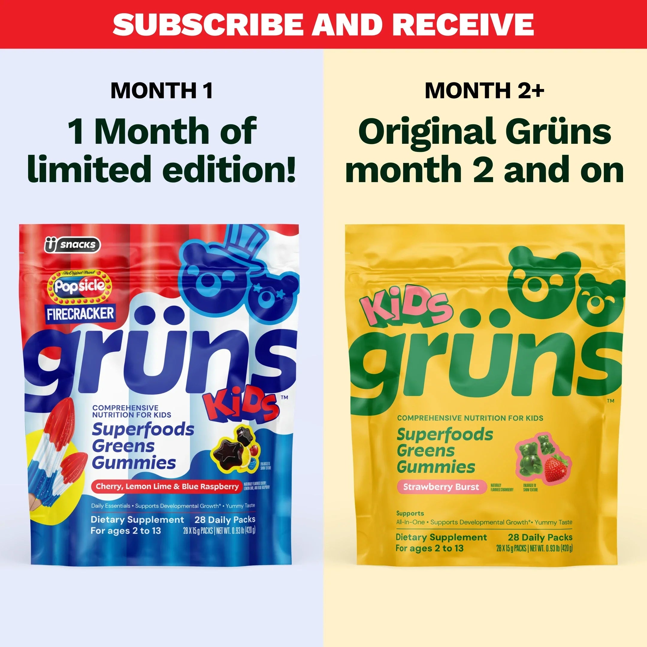 Popsicle® Firecracker Grüns Kids - Bright Routine